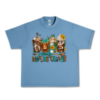 Moody Before Coffee Longhaired Cow Coffee Urban Heavy Tee | Teevron