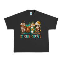 Pigment Black moody before coffee longhaired cow coffee Urban Heavy Tee - Jasminsmagicworld