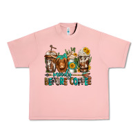Salmon moody before coffee longhaired cow coffee Urban Heavy Tee - Jasminsmagicworld