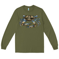 Army Green Crab Long Sleeve Tee - LillyAllenDesigns