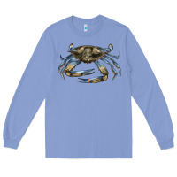 Colony Blue Crab Long Sleeve Tee - LillyAllenDesigns