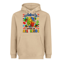 Mushroom celebrate neurodiversity Heavyweight Hoodie - LillyAllenDesigns