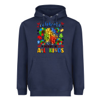 Navy celebrate neurodiversity Heavyweight Hoodie - LillyAllenDesigns