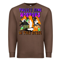 Chestnut there's some horrors in this house Premium Sweatshirt - LillyAllenDesigns