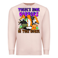 Pale Pink there's some horrors in this house Premium Sweatshirt - LillyAllenDesigns