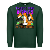 Sports Green there's some horrors in this house Premium Sweatshirt - LillyAllenDesigns