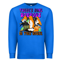 True Royal there's some horrors in this house Premium Sweatshirt - LillyAllenDesigns