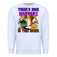 White there's some horrors in this house Premium Sweatshirt - LillyAllenDesigns