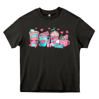 Asphalt lash hustler coffee cups Heavy Core Tee - texasbilliewilder