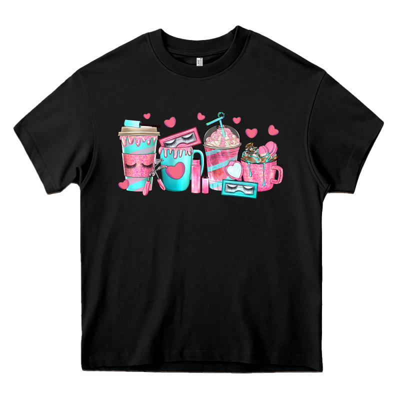 Lash Hustler Coffee Cups Heavy Core Tee by texasbilliewilder | Teevron