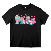 Black lash hustler coffee cups Heavy Core Tee - texasbilliewilder