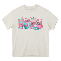 Cream lash hustler coffee cups Heavy Core Tee - texasbilliewilder