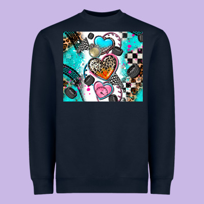 Race Heart Tumbler Heavyweight Sweatshirt Designed By Adodesignshop