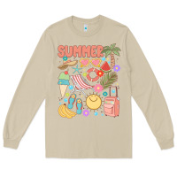 Mushroom retro summer Long Sleeve Tee - JahusDesignShop