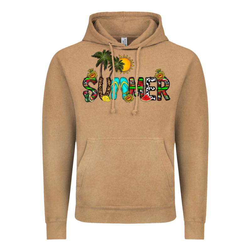 Summer Vintage Hoodie by CowhideDigitalArt | Teevron