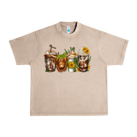 French Oak longhaired cow coffee Urban Heavy Tee - Jasminsmagicworld