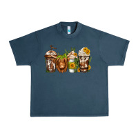 Midnight Navy longhaired cow coffee Urban Heavy Tee - Jasminsmagicworld