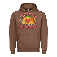 Chestnut tacos never broke my heart Zipper Hoodie - MaliasSmallBusiness