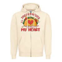 Sandshell tacos never broke my heart Zipper Hoodie - MaliasSmallBusiness