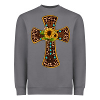 Storm leopard gemstone sunflower cross Heavyweight Sweatshirt - JahusDesignShop