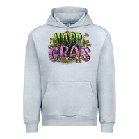 Heather Grey mardi gras Urban Hoodie - CowGirlArtShop