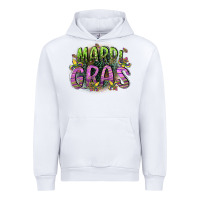 White mardi gras Urban Hoodie - CowGirlArtShop