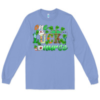 Colony Blue st.patricks one lucky nurse Long Sleeve Tee - BarkalooDesign