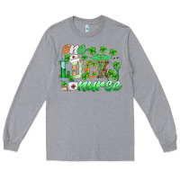 Heather Grey st.patricks one lucky nurse Long Sleeve Tee - BarkalooDesign
