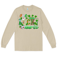 Mushroom st.patricks one lucky nurse Long Sleeve Tee - BarkalooDesign