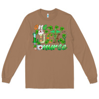 Toasted Coconut st.patricks one lucky nurse Long Sleeve Tee - BarkalooDesign