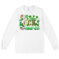 White st.patricks one lucky nurse Long Sleeve Tee - BarkalooDesign