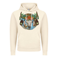 Vintage Artic floral feather bull skull Vintage Hoodie - JahusDesignShop