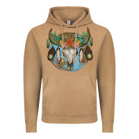 Vintage Camel floral feather bull skull Vintage Hoodie - JahusDesignShop