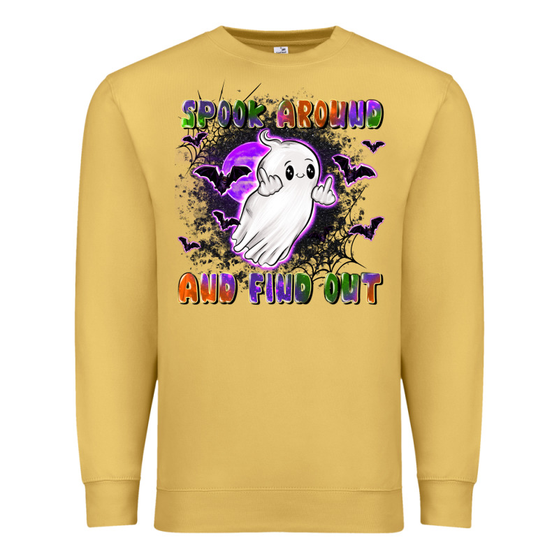 Spook Around And Find Out Premium Sweatshirt by LillyAllenDesigns | Teevron