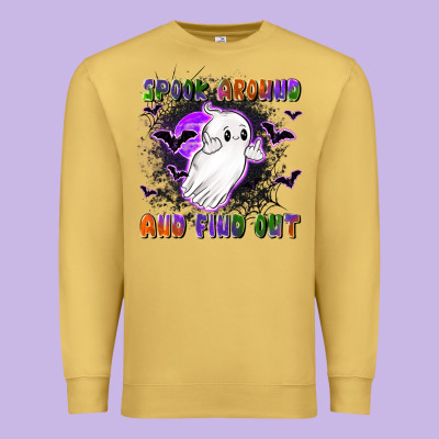 Spook Around And Find Out Premium Sweatshirt Designed By Lillyallendesigns