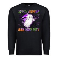 Black spook around and find out Premium Sweatshirt - LillyAllenDesigns