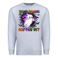 Heather Grey spook around and find out Premium Sweatshirt - LillyAllenDesigns