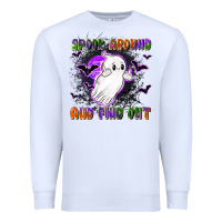 White spook around and find out Premium Sweatshirt - LillyAllenDesigns