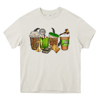 Cream lawyer coffee cups Heavy Core Tee - texasbilliewilder