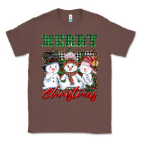 Chestnut merry christmas snowman Classic Tee - AdoDesignShop