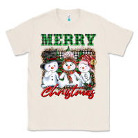 Natural merry christmas snowman Classic Tee - AdoDesignShop