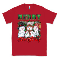 Red merry christmas snowman Classic Tee - AdoDesignShop