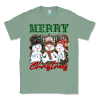 Sage merry christmas snowman Classic Tee - AdoDesignShop