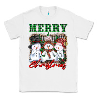 White merry christmas snowman Classic Tee - AdoDesignShop