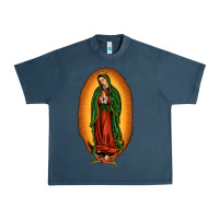Midnight Navy our lady of Guadalupe Urban Heavy Tee - JahusDesignShop