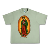 Oil Green our lady of Guadalupe Urban Heavy Tee - JahusDesignShop