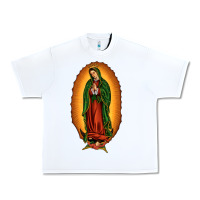 White our lady of Guadalupe Urban Heavy Tee - JahusDesignShop