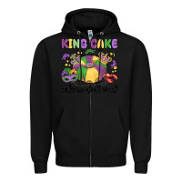 Black king cake calories don't count Zipper Hoodie - MaliasSmallBusiness