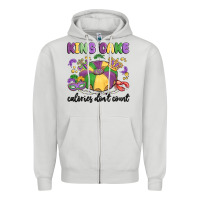 Dove Grey king cake calories don't count Zipper Hoodie - MaliasSmallBusiness