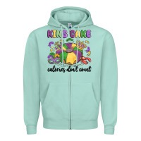 Seafoam king cake calories don't count Zipper Hoodie - MaliasSmallBusiness